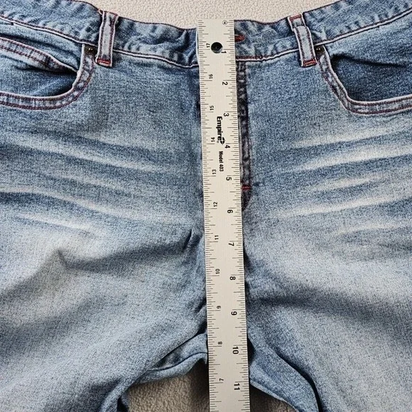 Y2K Mudd Jeans Bell Bottom Flare Denim pant Women's 28 Blue Wash Snap Button‎ - Picture 11 of 17